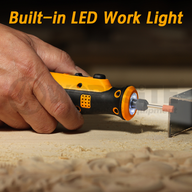 WORKSITE 8V Cordless Rotary Tool Mini Grinder Cutter Diamond Jewelry Wood Variable Speed Rotary Cutting Polishing Tools